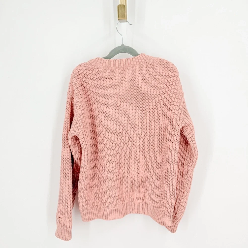H&M Blush Button-Up Kids Sweater